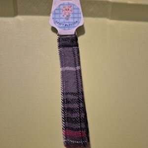 Key Wristlet Holder Accessory - Gray and Red